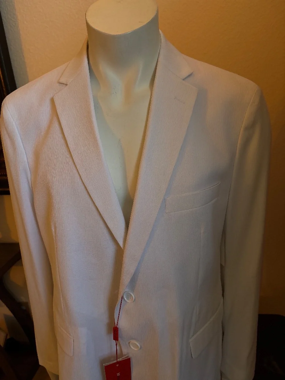 New mens size 48 Regular Mattarazi Uomo sport coat all white